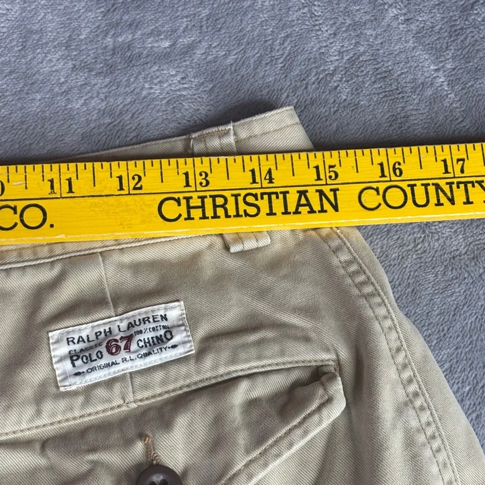 Polo Ralph Lauren Cargo Shorts Men 30 Khaki Tan Cotton Chino 67 Military Utility